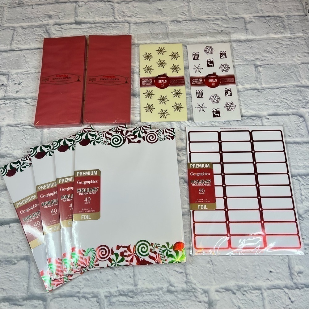 Holiday stationary Christmas card